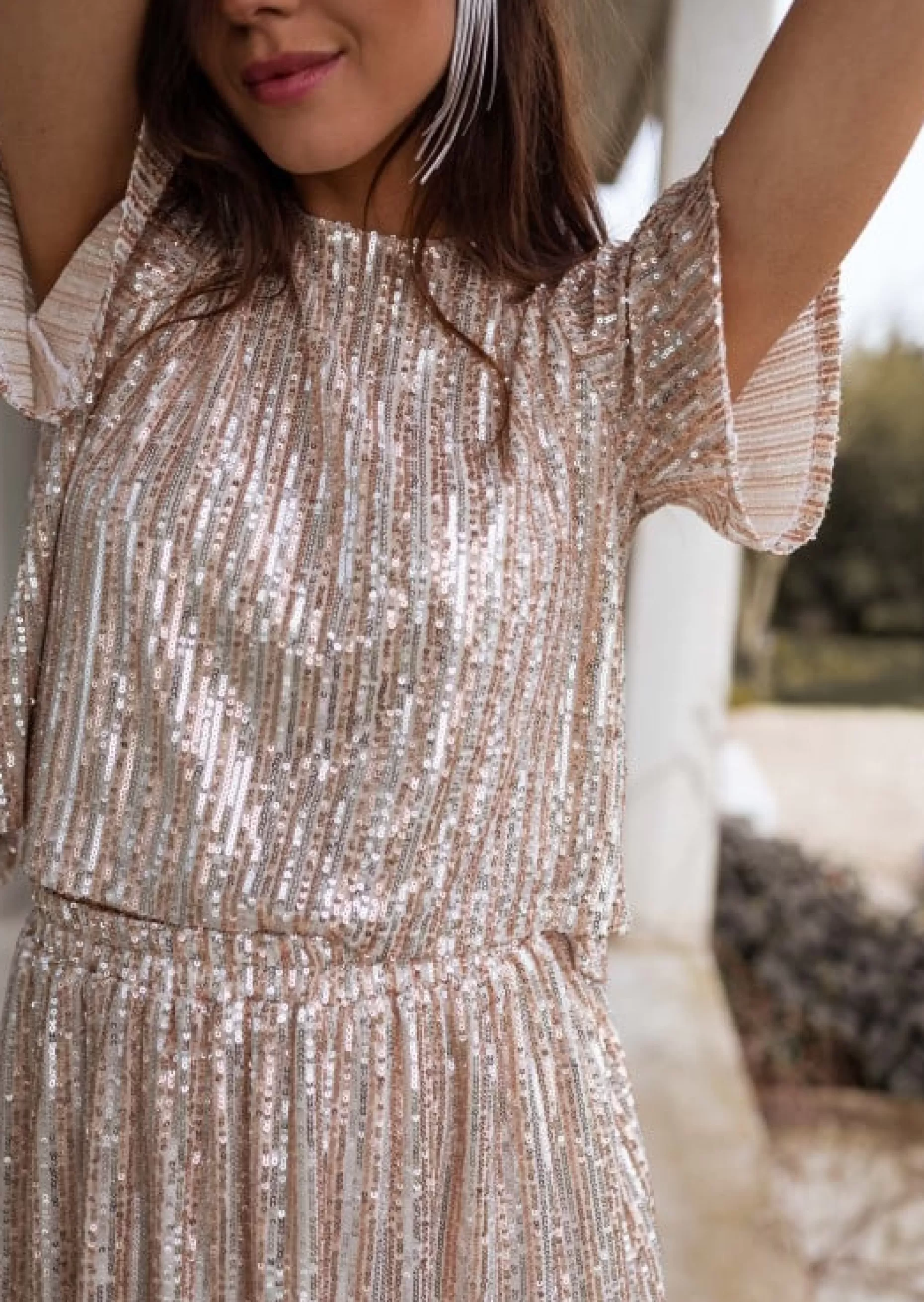 Flash Sale Blouse Bliss à paillettes - CREATION |  Blouse à sequins | Prêt-à-porter en ligne | Easy Clothes Femme Chemisiers & Blouses