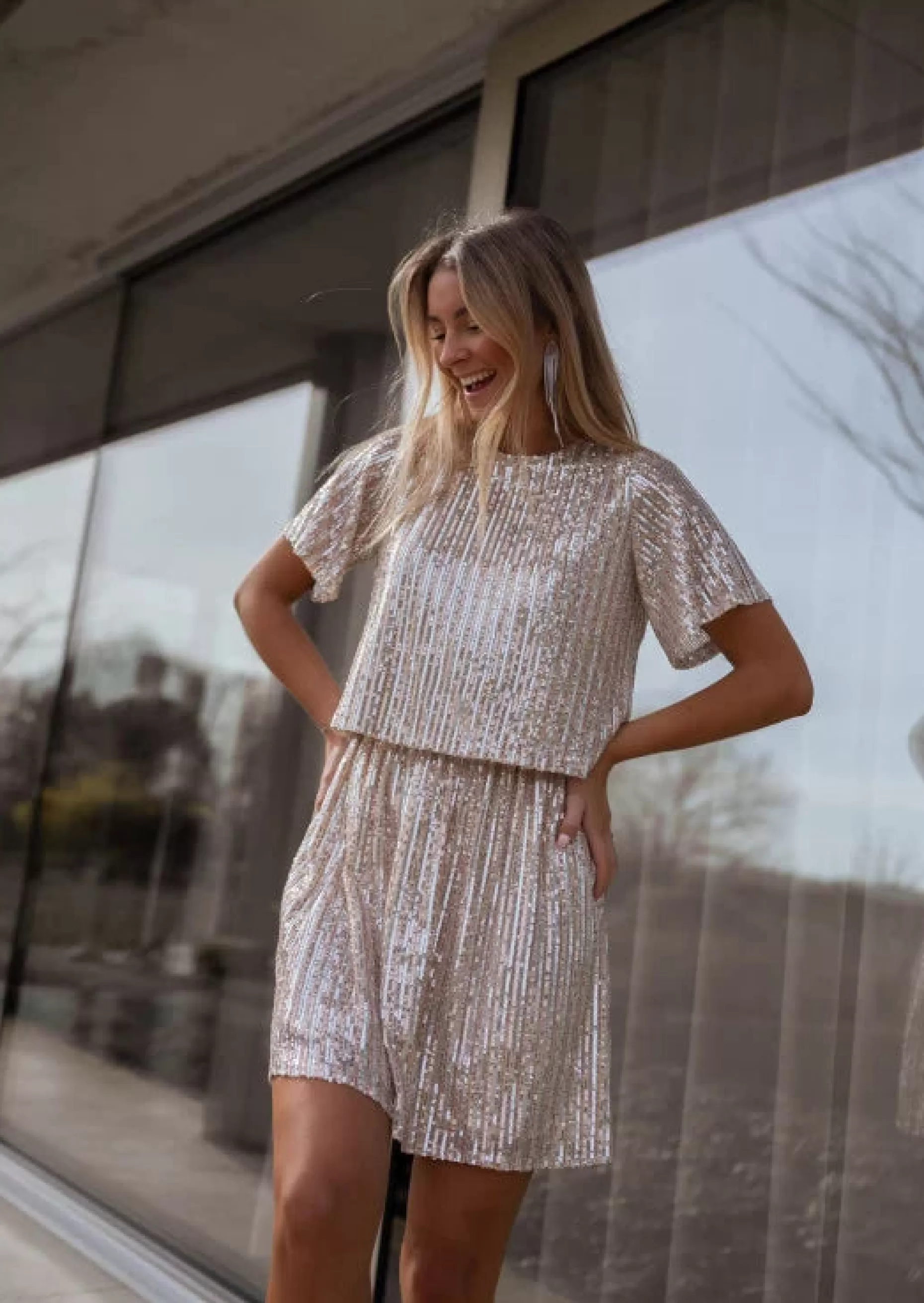 Flash Sale Blouse Bliss à paillettes - CREATION |  Blouse à sequins | Prêt-à-porter en ligne | Easy Clothes Femme Chemisiers & Blouses