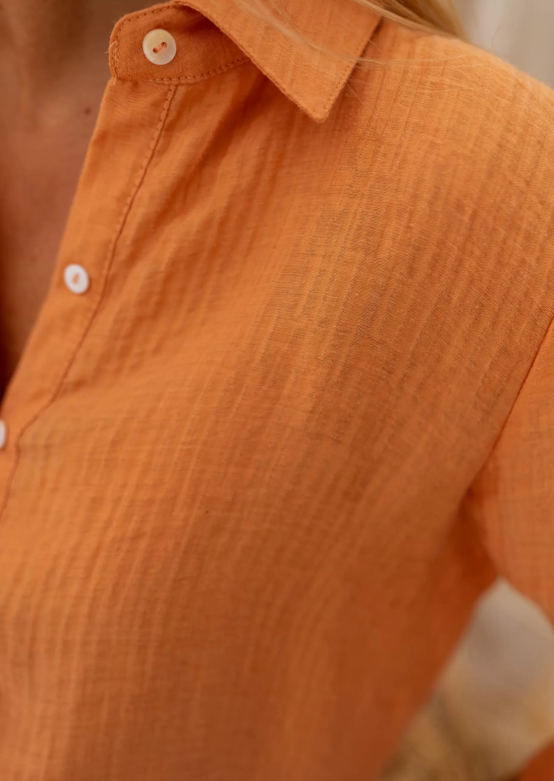 Store Chemise Dalo | Couleur Orange | Légère & FluideEasy Clothes Femme Chemisiers & Blouses