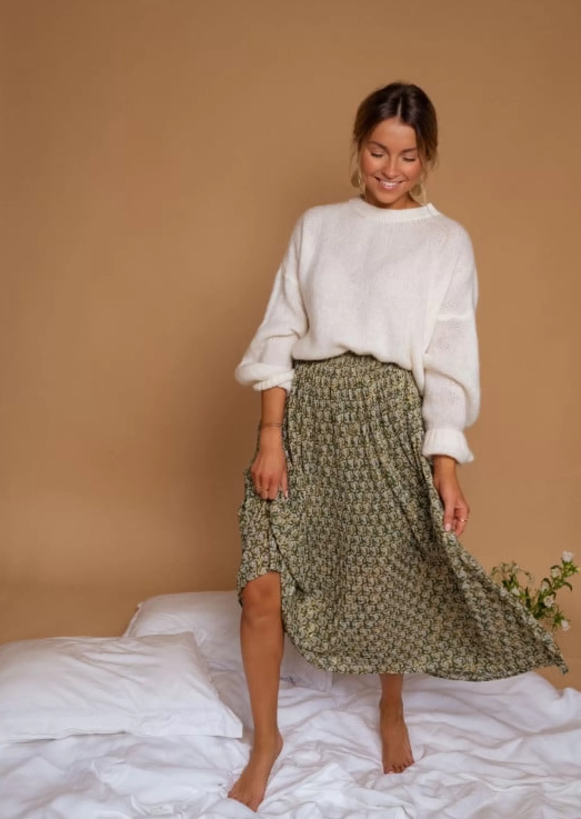 Best Sale Jupe Moriane Verte à Motifs | Tenue Femme Été | Easy Clothes Femme Jupes & Shorts