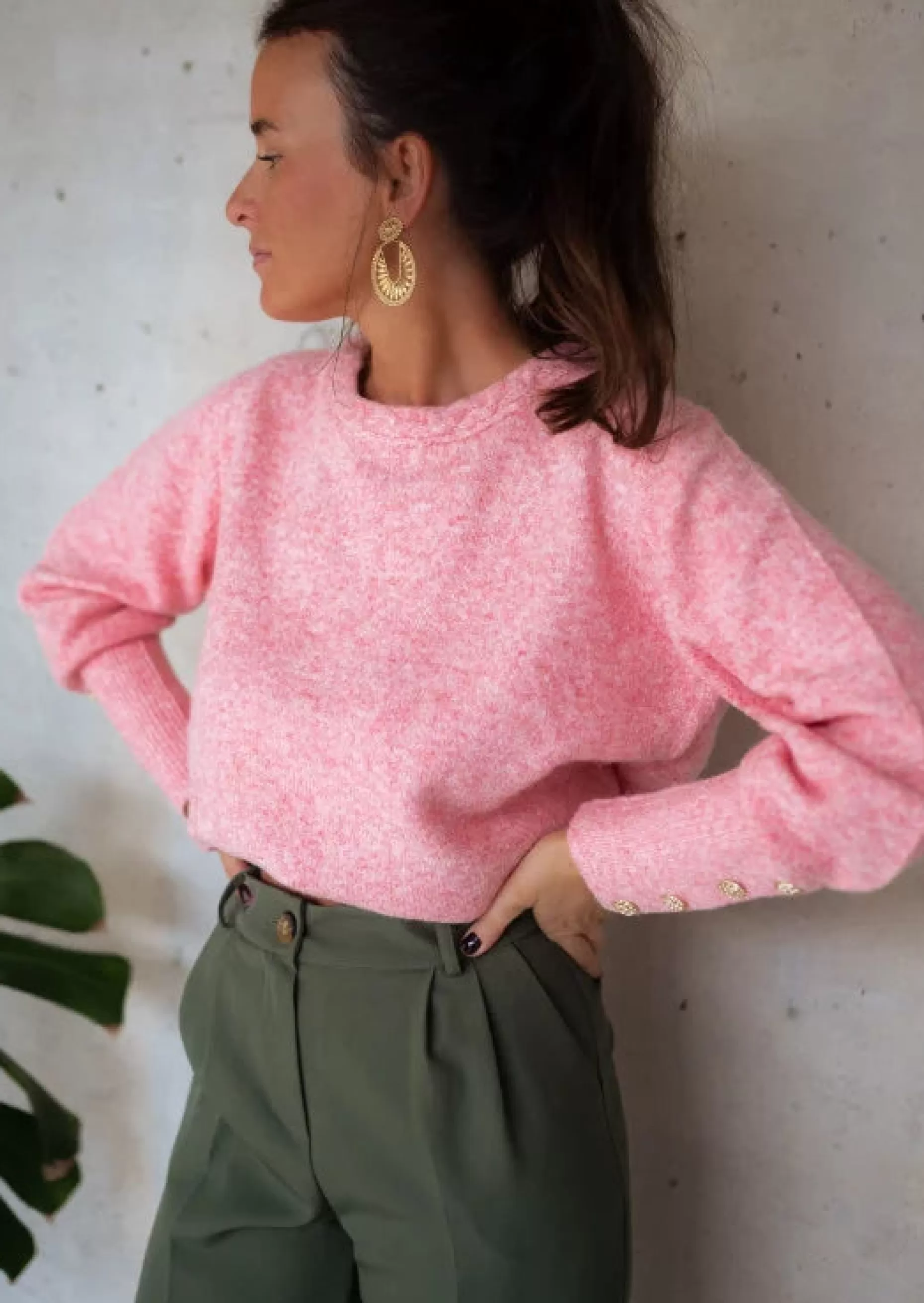 Store Pull Rubens Rose - Doux - Taille Unique - Easy Clothes Femme Pulls & Gilets