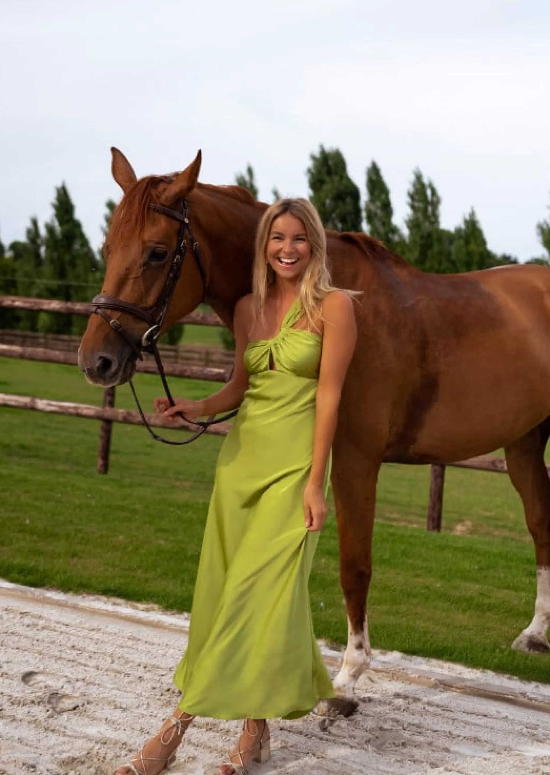 Flash Sale Robe Longue - Dora - Couleur Olive - Soirées & CérémoniesEasy Clothes Femme Robes